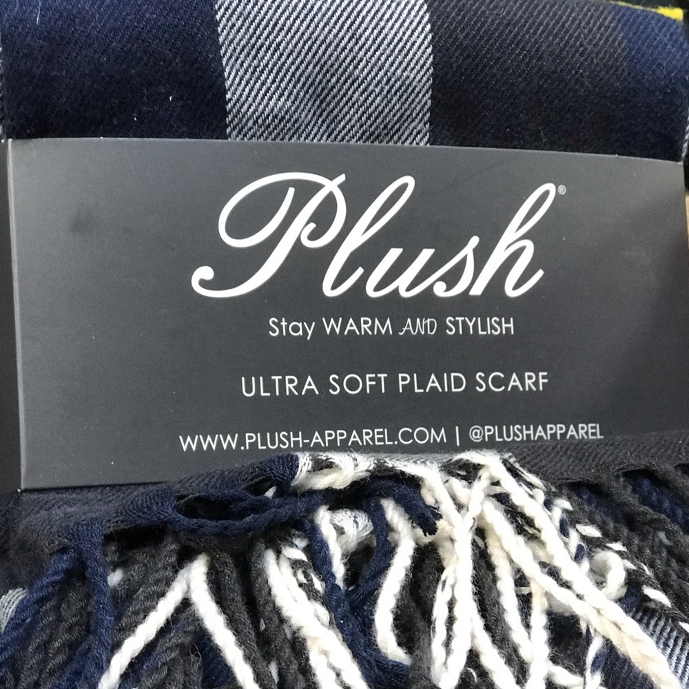 Plush Plaid Scarf